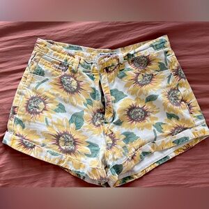 Sunflower, high waisted, jeans shorts!